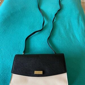 Furla Elegant Black and Cream Crossbody Bag